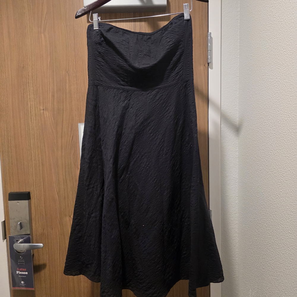 J. Crew Strapless Black Dress